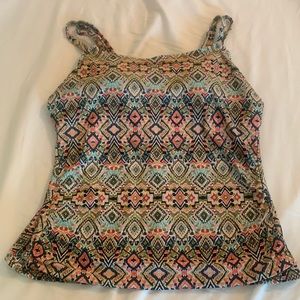 Multicolor Kona Sol Tankini Swim Top